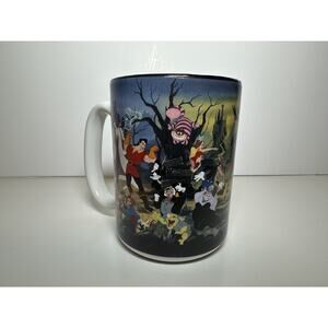 RARE Vintage 1996 Walt Disney World Villains Ceramic Coffee Mug Cup 16 oz HTF